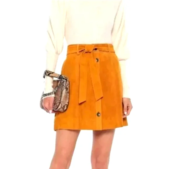 Francesca's Suede Skirt XS - Picture 1 of 9
